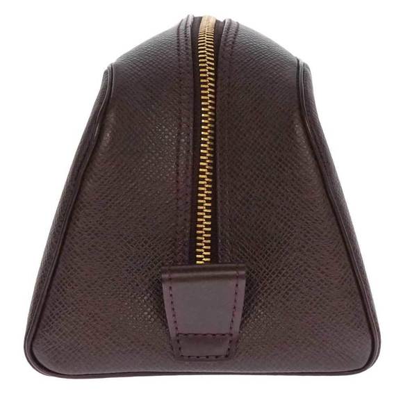 Louis Vuitton Shoulder Toilette Bag Pouch Bordeaux PM Taiga Truss - Picture 1 of 13
